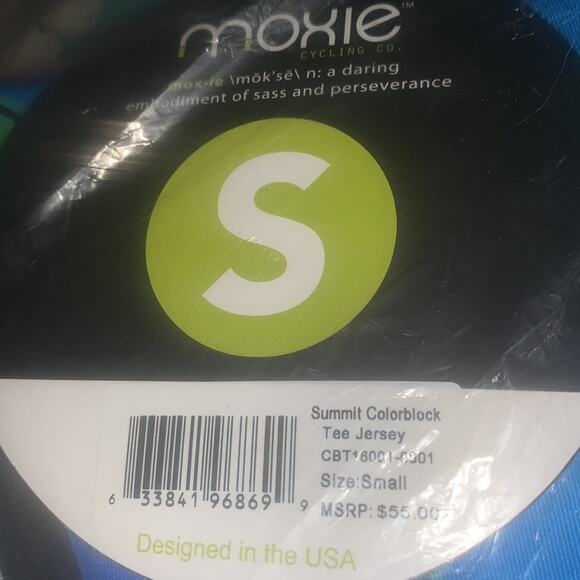 Moxie Cycling Summit Color Block Tee Jersey‎ Small - Picture 4 of 5